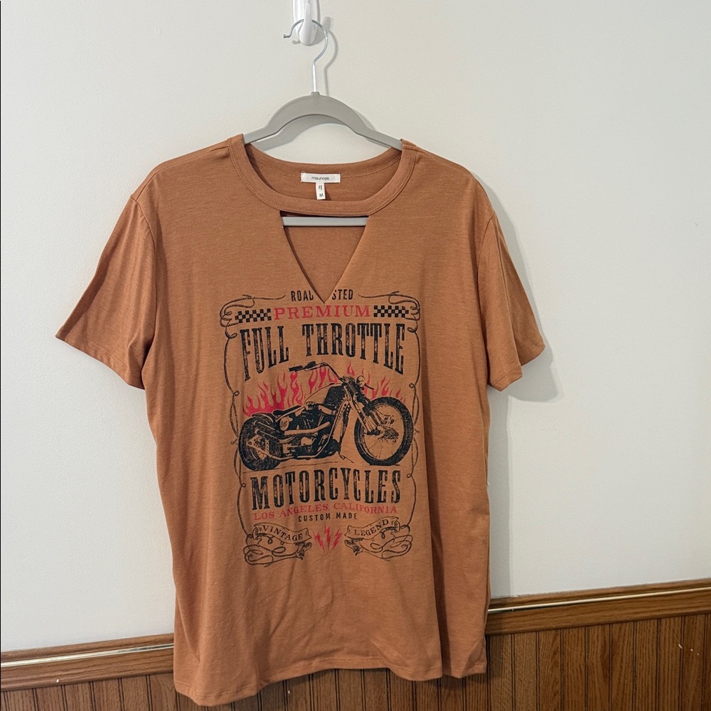 Maurices Brown Motorcycle Graphic Tee